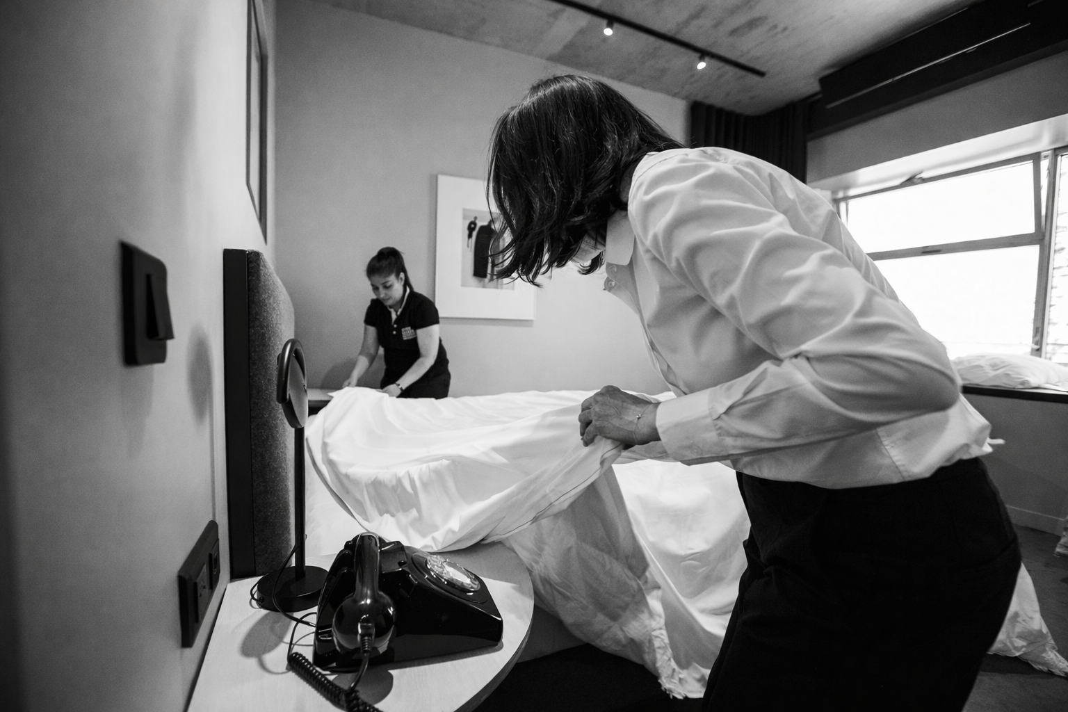 Nettoyage chambre hotel